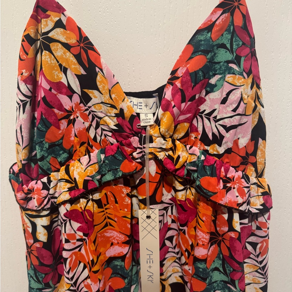 NWT Colorful Floral Dress